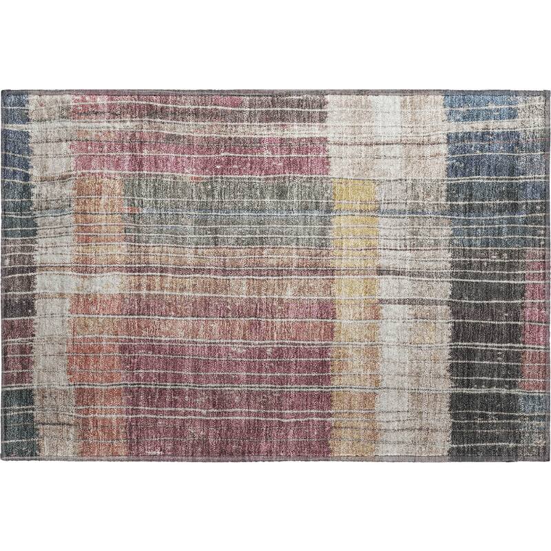 Premium Washable Super Soft Global Stripes Mayfield Rug
