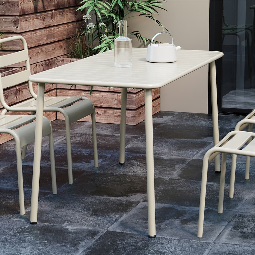 Sella Outdoor Dining Long Table Villa Courtyard Balcony Table