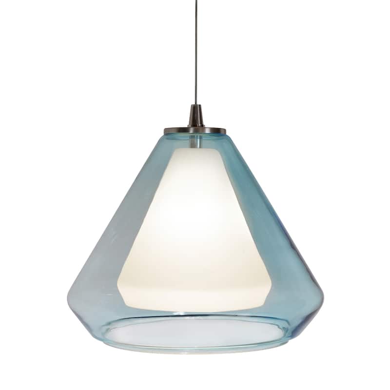 AFX Armitage 1-light Satin Nickel 4000K LED Pendant - 120-277V - Brown