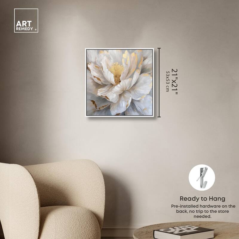 Golden Veins of Grace Canvas by Art Remedy