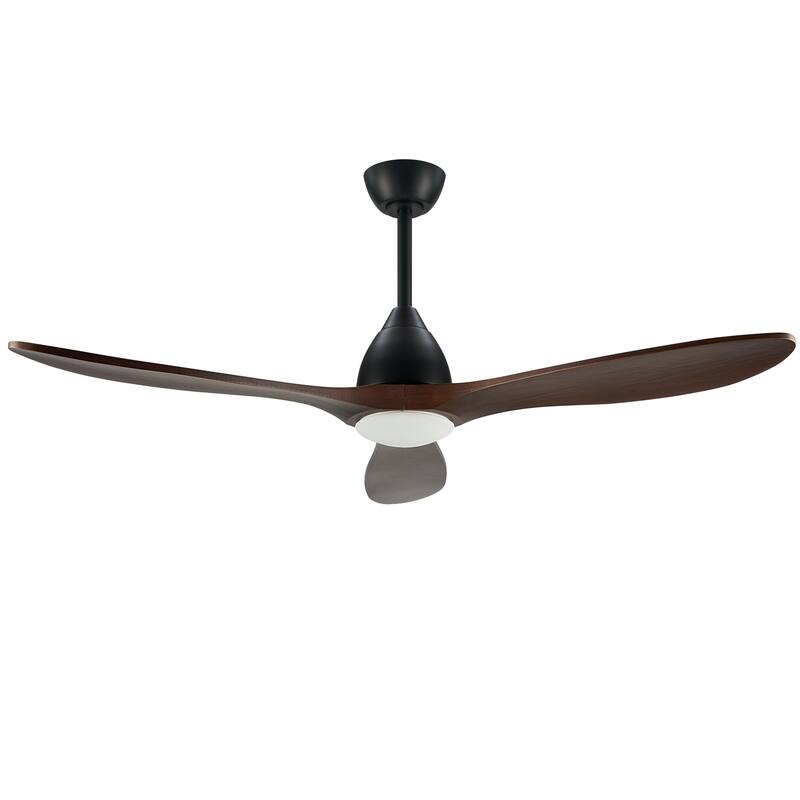 60-inch 3 - Blade Smart Ceiling Fan with Adjustable CCT LED Light Kit and Remote Control Included