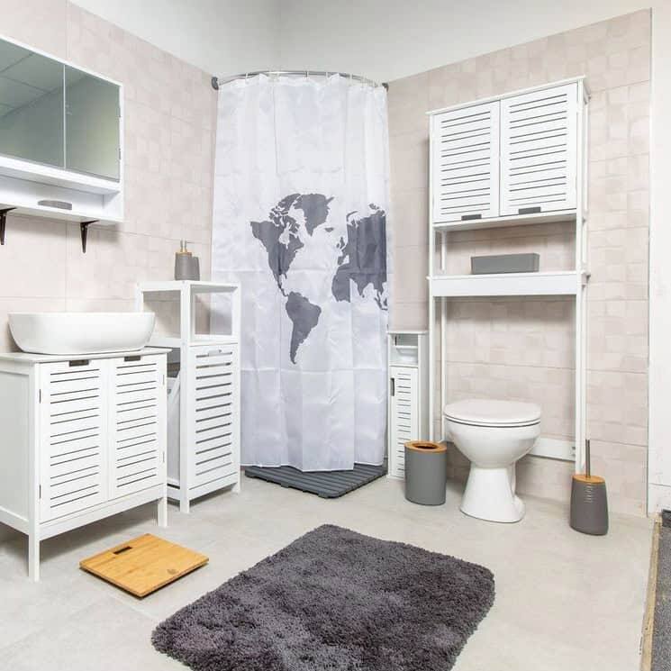 Toilet Paper Storage Cabinet with Dispenser Toilet Organizer - 7.2'L x 7.2"W x 29.9"H