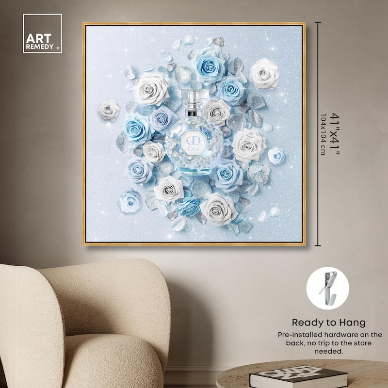 Sparkling Floral Perfume II Canvas by Art Remedy