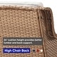 preview thumbnail 49 of 58, Gymojoy Outdoor High-back Wicker Loveseat Sofa For Home Garden