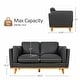 preview thumbnail 24 of 43, MCombo Napa Leather Couch, Leather Sofa