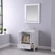 preview thumbnail 24 of 110, Altair Isla Single Bathroom Vanity Set and Aosta White Countertop with Mirror