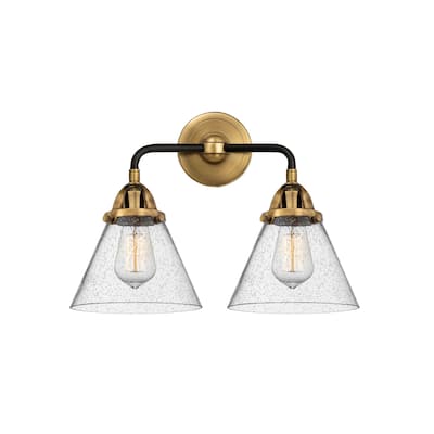 Innovations Lighting Nouveau 2 Cone - 2 Light 16" Bath Vanity Light