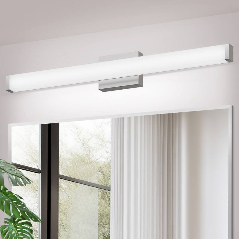 Dimmable LED Bath Bar, Modern Square Bathroom Vanity Light For Mirror - 33Inch