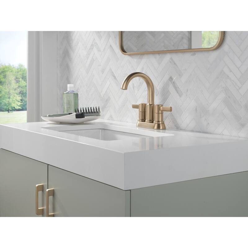 Delta 25855LF Albion 1.2 GPM Centerset Bathroom Faucet with Push