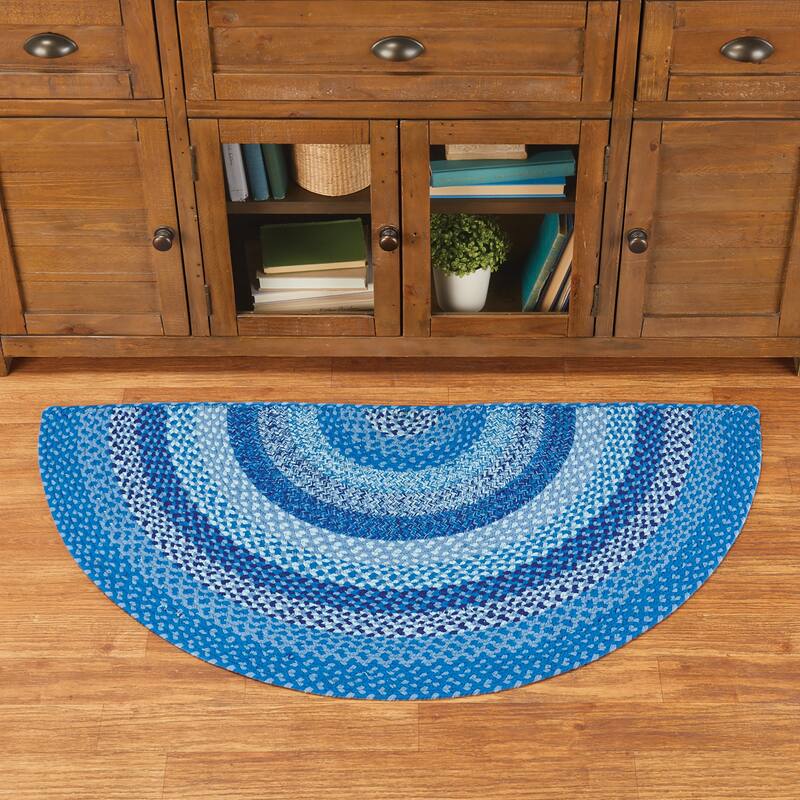 Classic Farmhouse Braided Kitchen Accent Rug