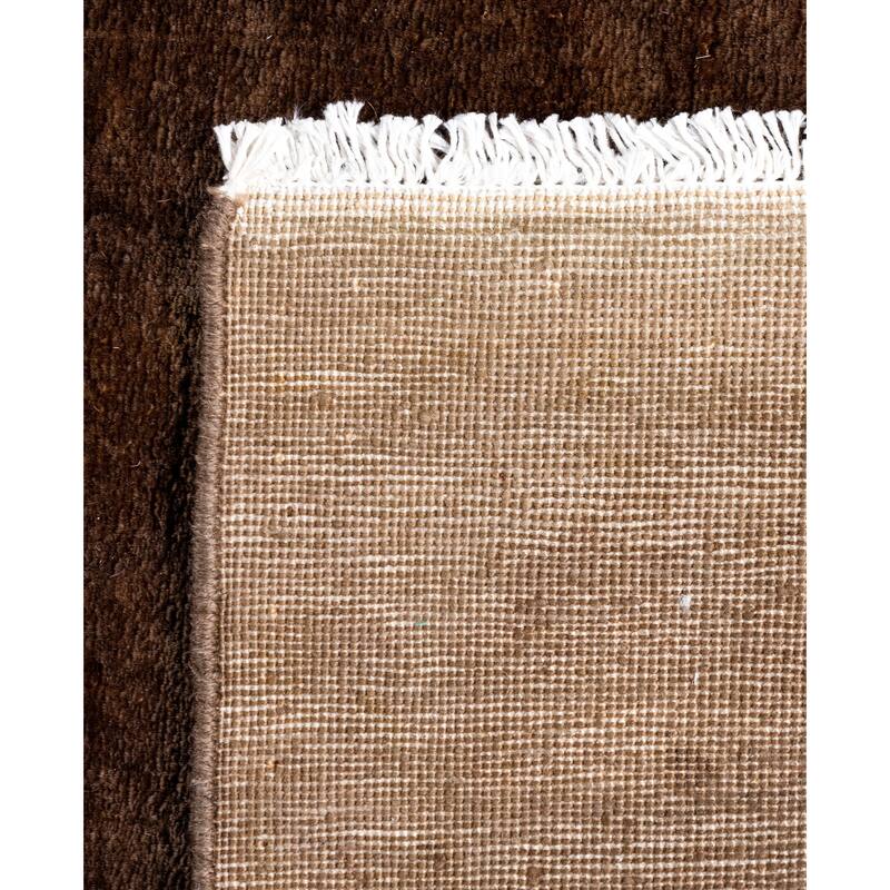 Overdyed One-of-a-Kind Hand-Knotted Area Rug - Brown - 2' 6" x 10' 0"