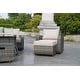 preview thumbnail 11 of 10, Handwoven Patio Wicker Chat Set with Aluminum Firepit Table