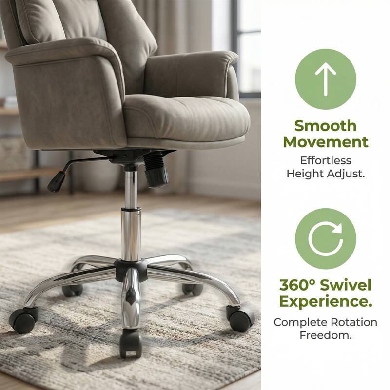 Modern 360-Degree Rotatable Computer Chair, Reclining Chair and Height Adjustment.