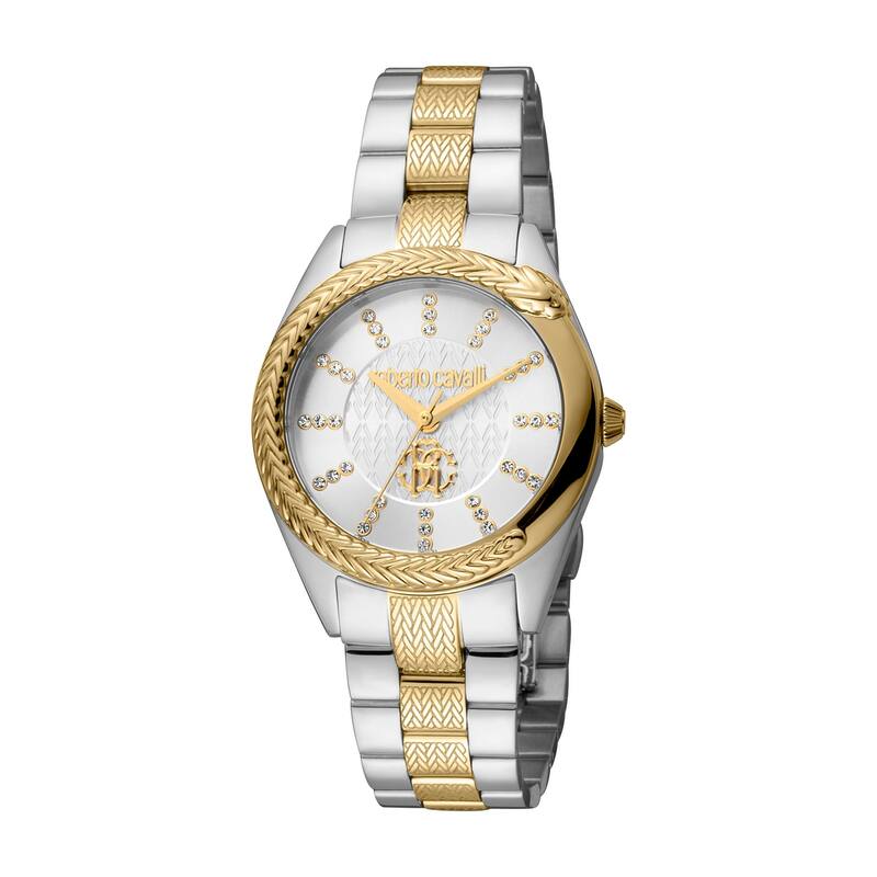 Roberto Cavalli Women RC5L038M0085 Quartz Watch - Two-Tone