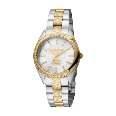 Roberto Cavalli Women RC5L038M0085 Quartz Watch - Two-Tone