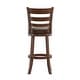 preview thumbnail 40 of 43, Verona Linen Ladder Back Swivel Bar Stool by iNSPIRE Q Classic