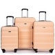 preview thumbnail 53 of 104, Expandable Luggage Sets 3 Piece, Hard Shell Carry on Suitcase with Spinner Wheels and TSA Lock, Travel Lightweight Luggage Set Peach