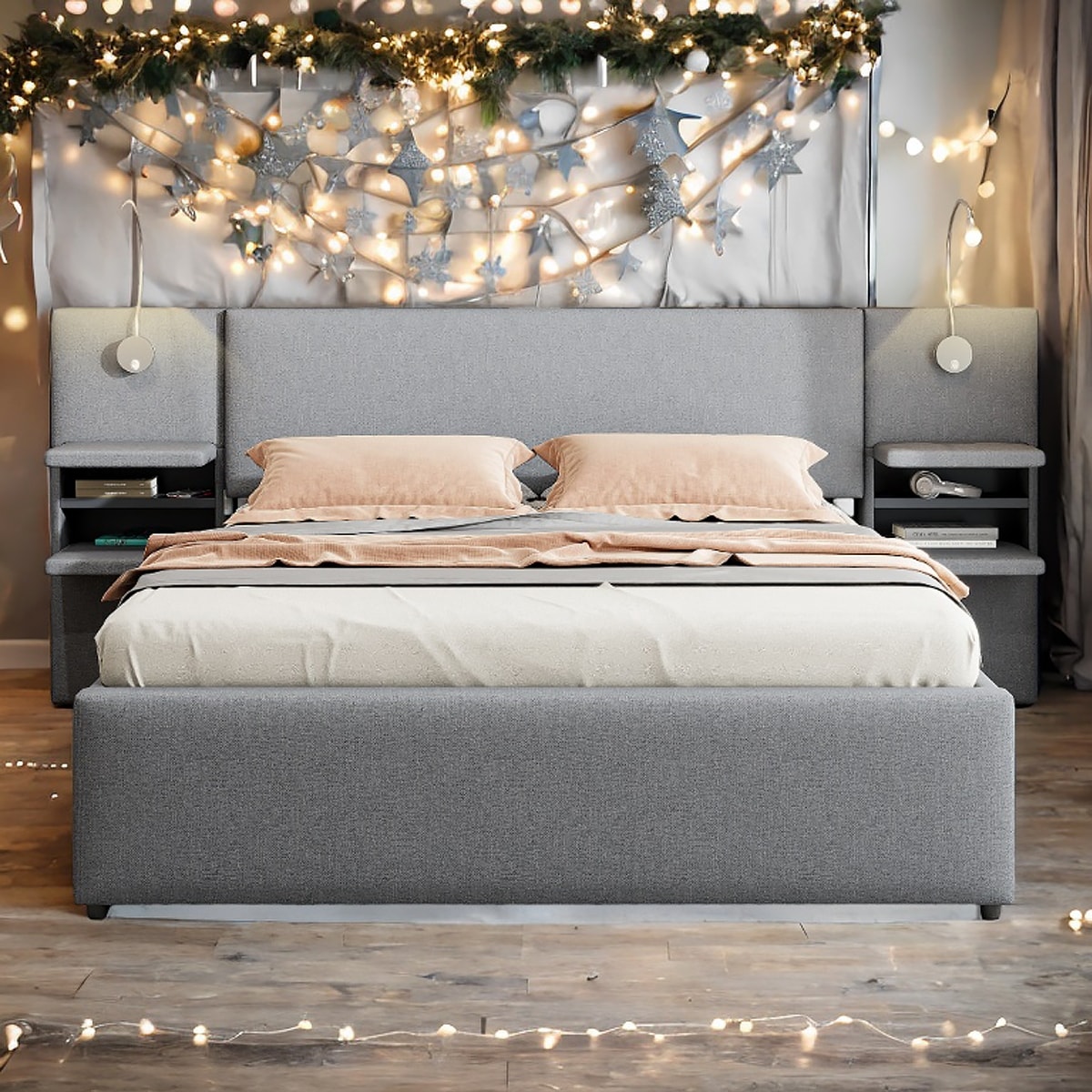 Headboard that lights up on sale