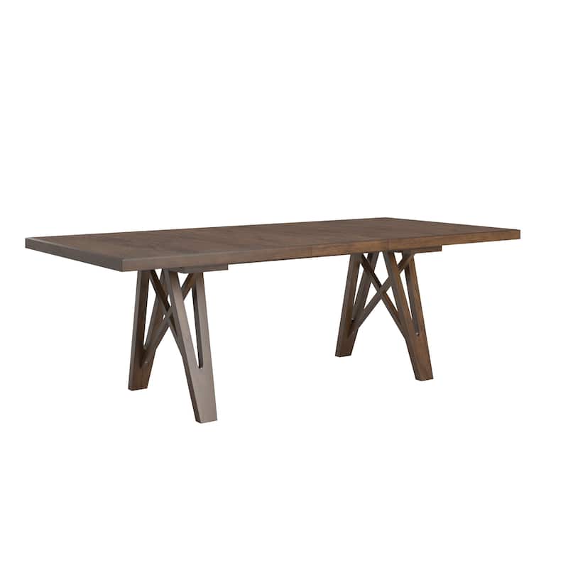 Harstad 72"-90" Wood Finish Extendable Dining Set by iNSPIRE Q Modern