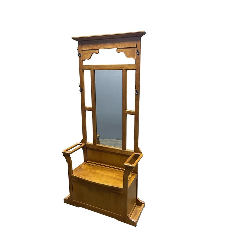 Oak Hall Tree with Storage Trunk