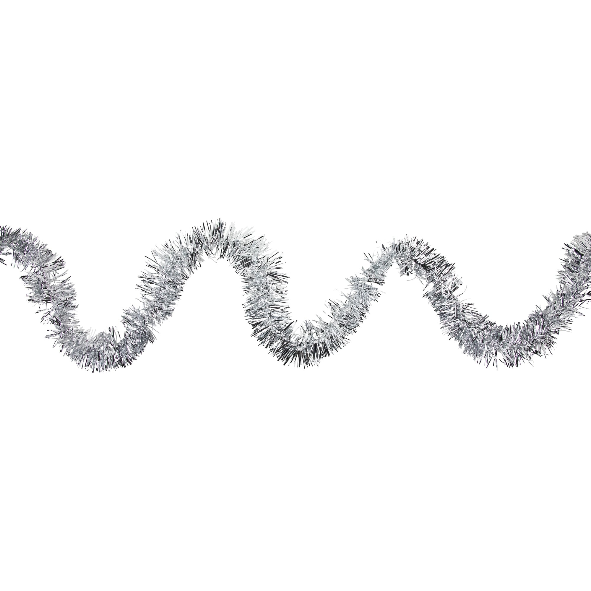 50' x 2.5" Christmas Foil Tinsel Garland - Unlit