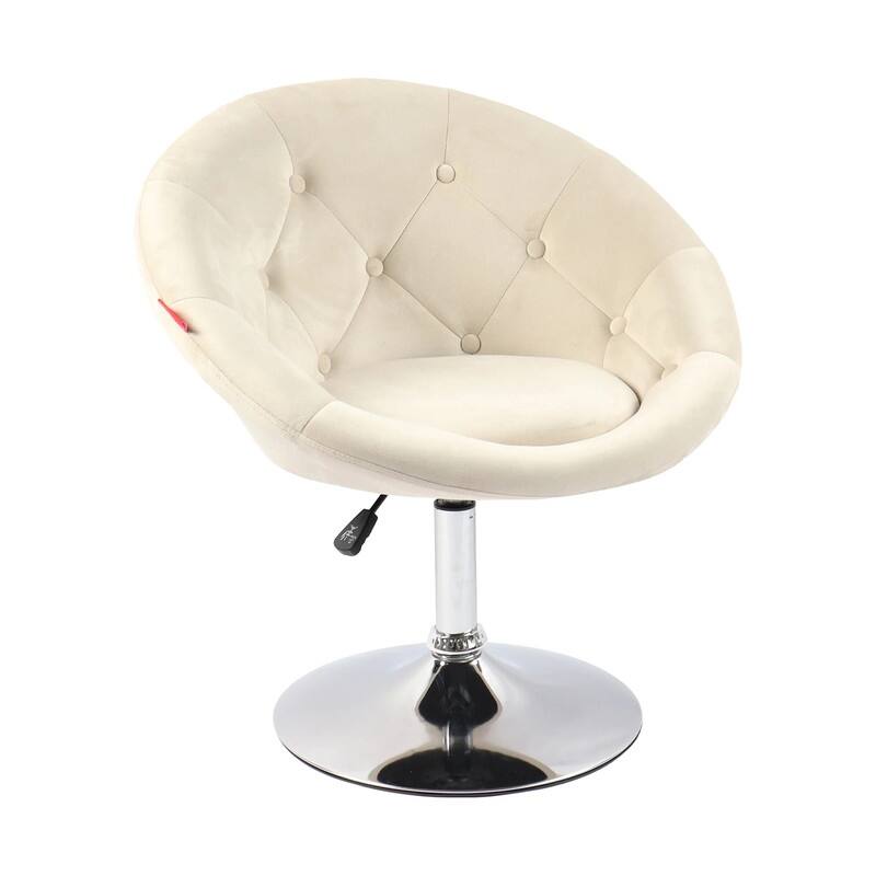VANITII Accent Chair Swivel Vanity Chair Office Desk Chair Modern Height Adjustable Pink/Grey/White