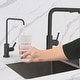 preview thumbnail 13 of 32, STYLISH Kitchen Sink Drinking Water Tap Faucet in Stainless Steel - Faucet Height: 10 1/2" | Spout Height: 9" Matte Black