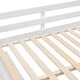 preview thumbnail 18 of 18, Artsy Full Size Loft Bed with Retractable Writing Desk and 3 Drawers, Wooden Loft Bed with Storage Stairs and Shelves, White
