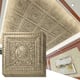 Art3d 2x2 ft. Drop Ceiling Tiles, Glue Up Ceiling Tiles,PVC Panels in Antique Gold