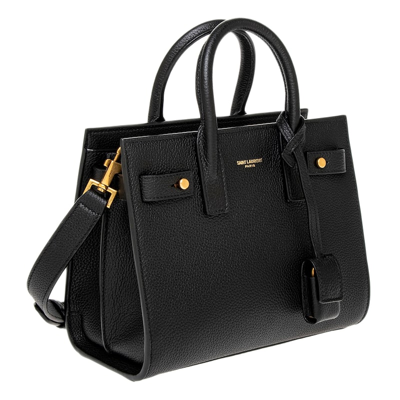 Saint Laurent Sac De Jour Nano Handbag in Grained Leather