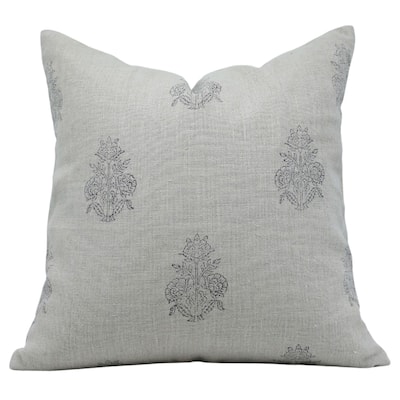Fabdivine Linen Handmade Block print pillow Cover