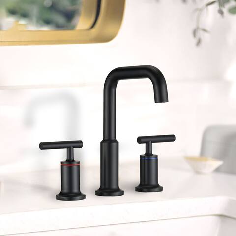 Proox Two Handles 3 Holes 8-16 inch Widespread Bathroom Sink Faucet