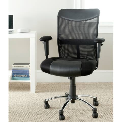 Porch & Den Judi Black Desk Chair - 26" x 25.4" x 38.2"