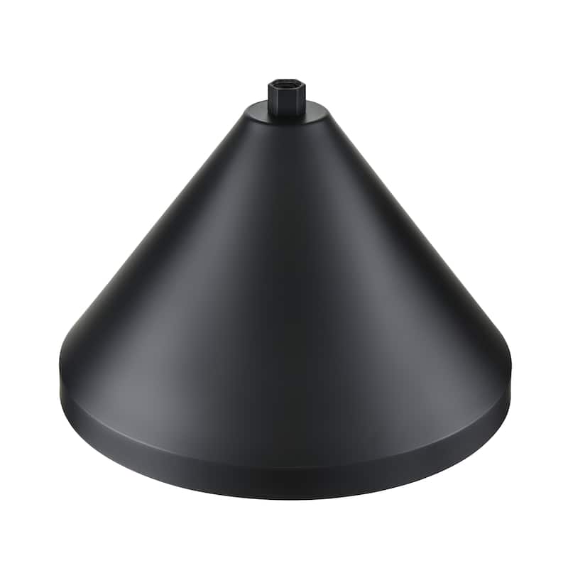 R Series 1-Light Cord Wide Cone Satin Black - 17 - Satin Black (Cone)