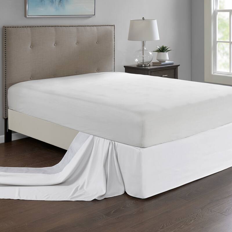 Madison Park Simple Fit Wrap Around Adjustable 26-inch Drop Bedskirt
