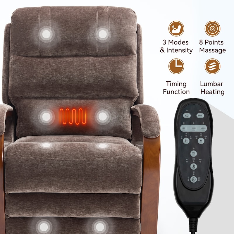 Chenille Lift Recliner Chair