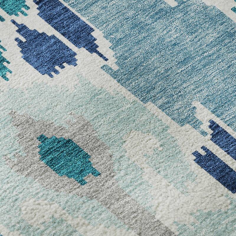 Premium Washable Super Soft Boho Ikat Mayfield Rug