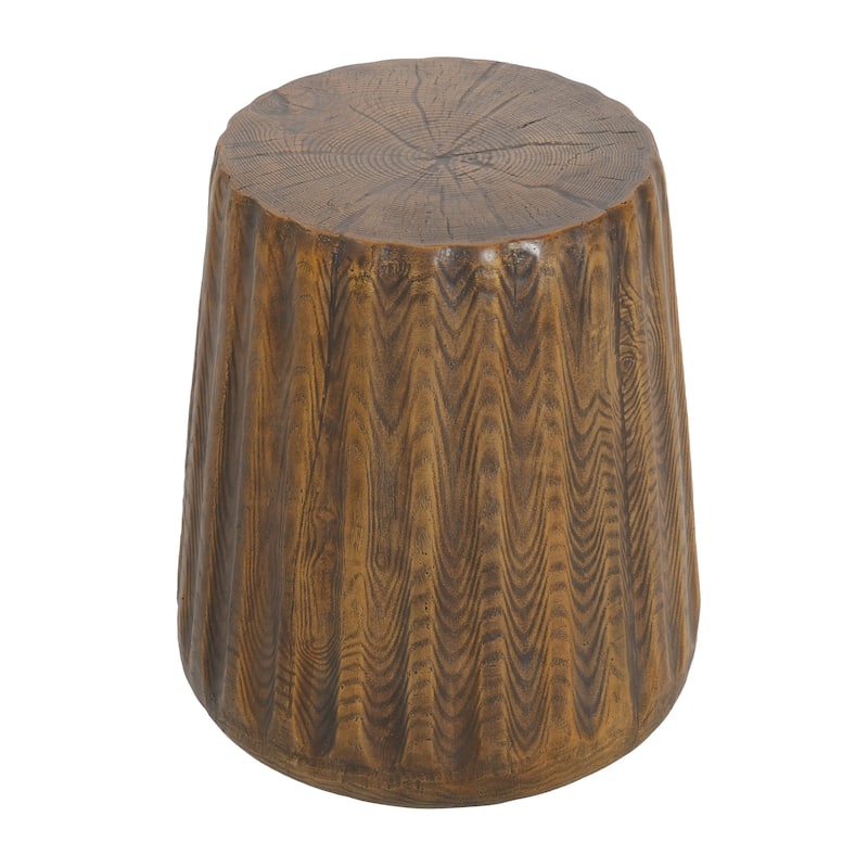 Christopher Knight Home - Redwooda Modern Outdoor MGO Side Table with Tree Stump Design