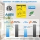 preview thumbnail 7 of 7, White Split Air Conditioner 18000BTU ,Ductless Inverter Heat Pump, 208-230V 17SEER2,Min Split AC/Heating System, Energy Saving