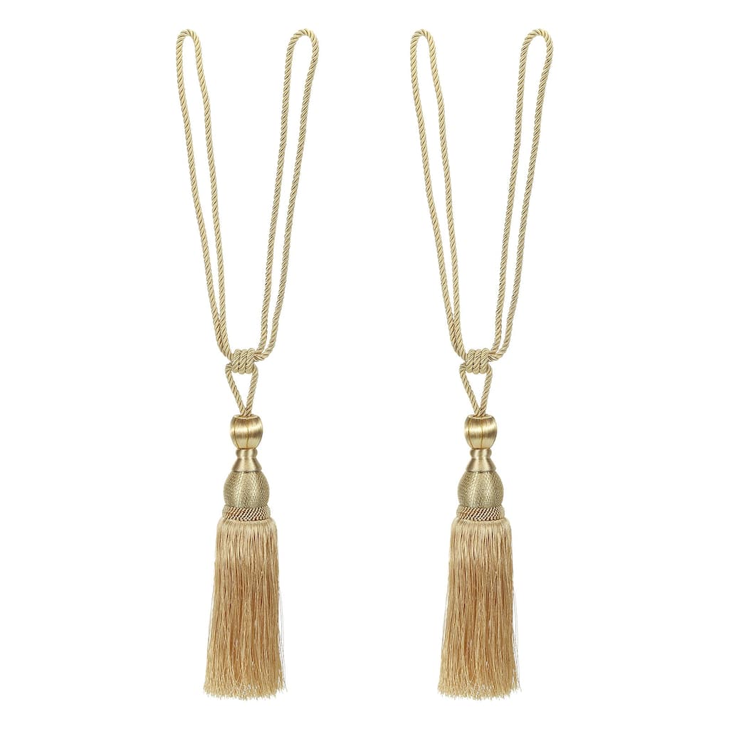 2 Pack 16" Elegant Handmade Curtain Tiebacks Home Office Decorative