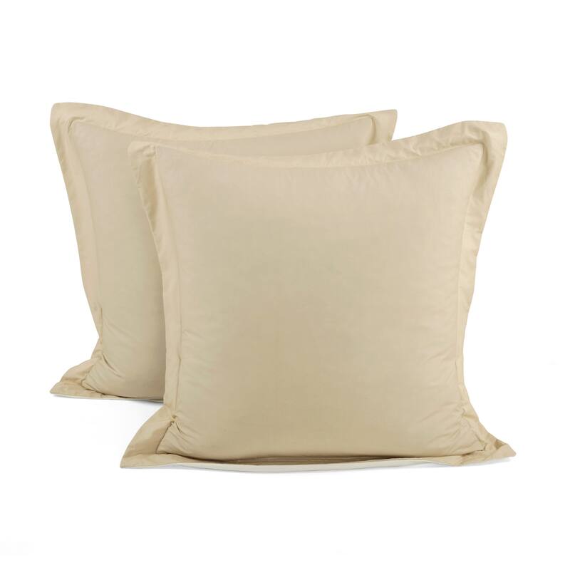 Lush Decor Linen Button Cotton Blend Comforter 5 Piece Set