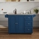 preview thumbnail 15 of 26, Dolly Madison Kitchen Cart with Stainless Steel Top by Homestyles