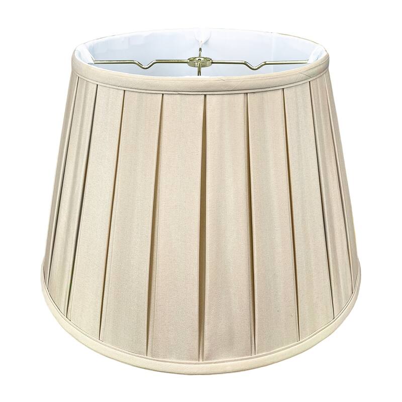 Royal Designs Empire English Pleat Lamp Shade, Beige, 11x18x12 Bed