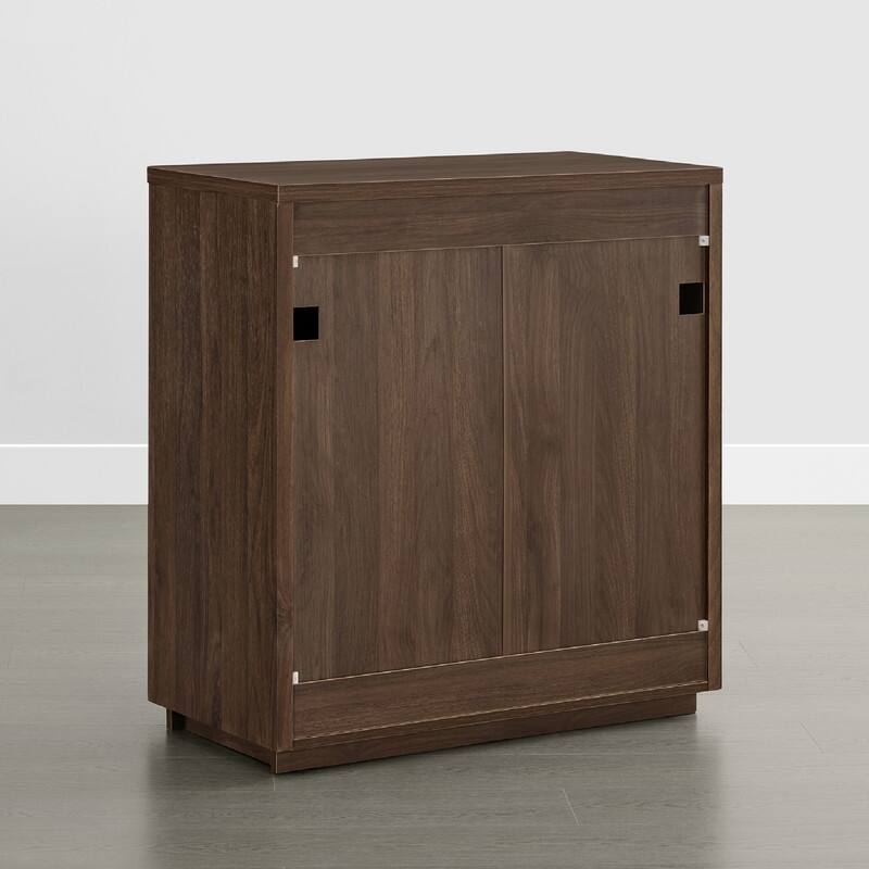 Spruce & Spring Modern Sideboard Buffet Cabinet with Wave Design