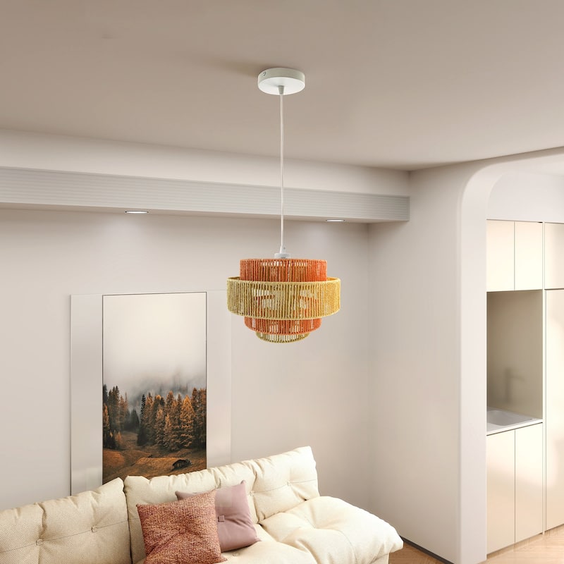 Pendant Lamp - Coarse Gold and Clear Glass