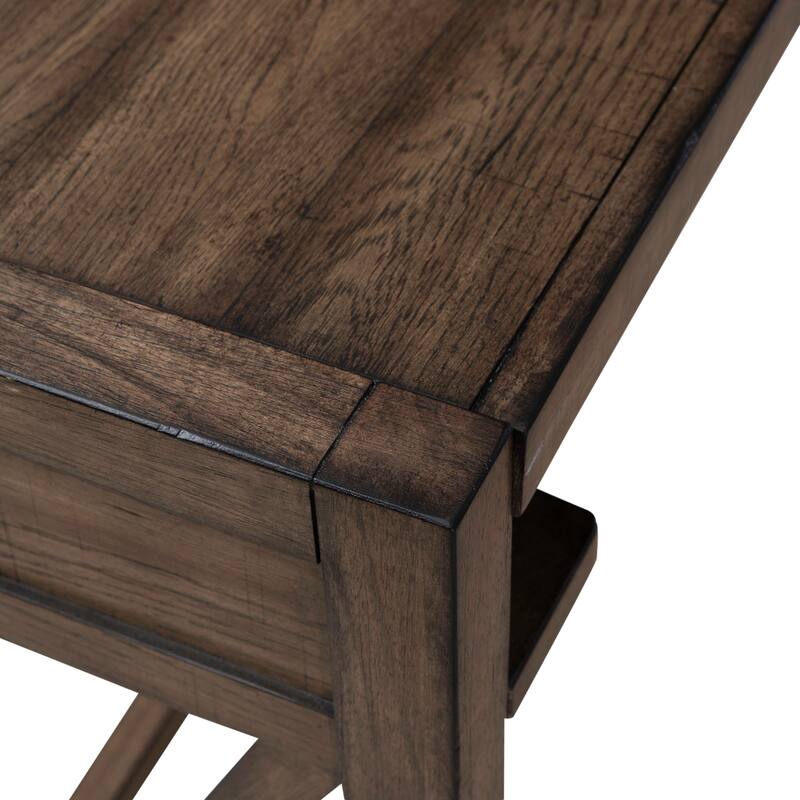 Lennox Weathered Chestnut Console Bar Table