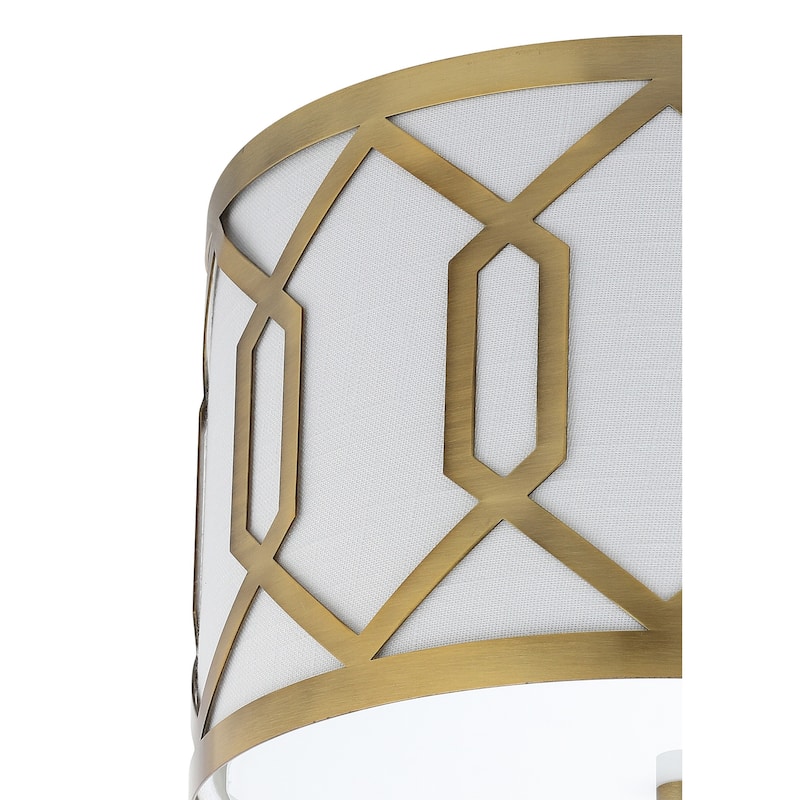 Aria Metal LED Flush Mount, by JONATHAN Y