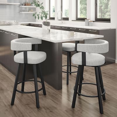 Amisco Parker Swivel Counter and Bar Stool