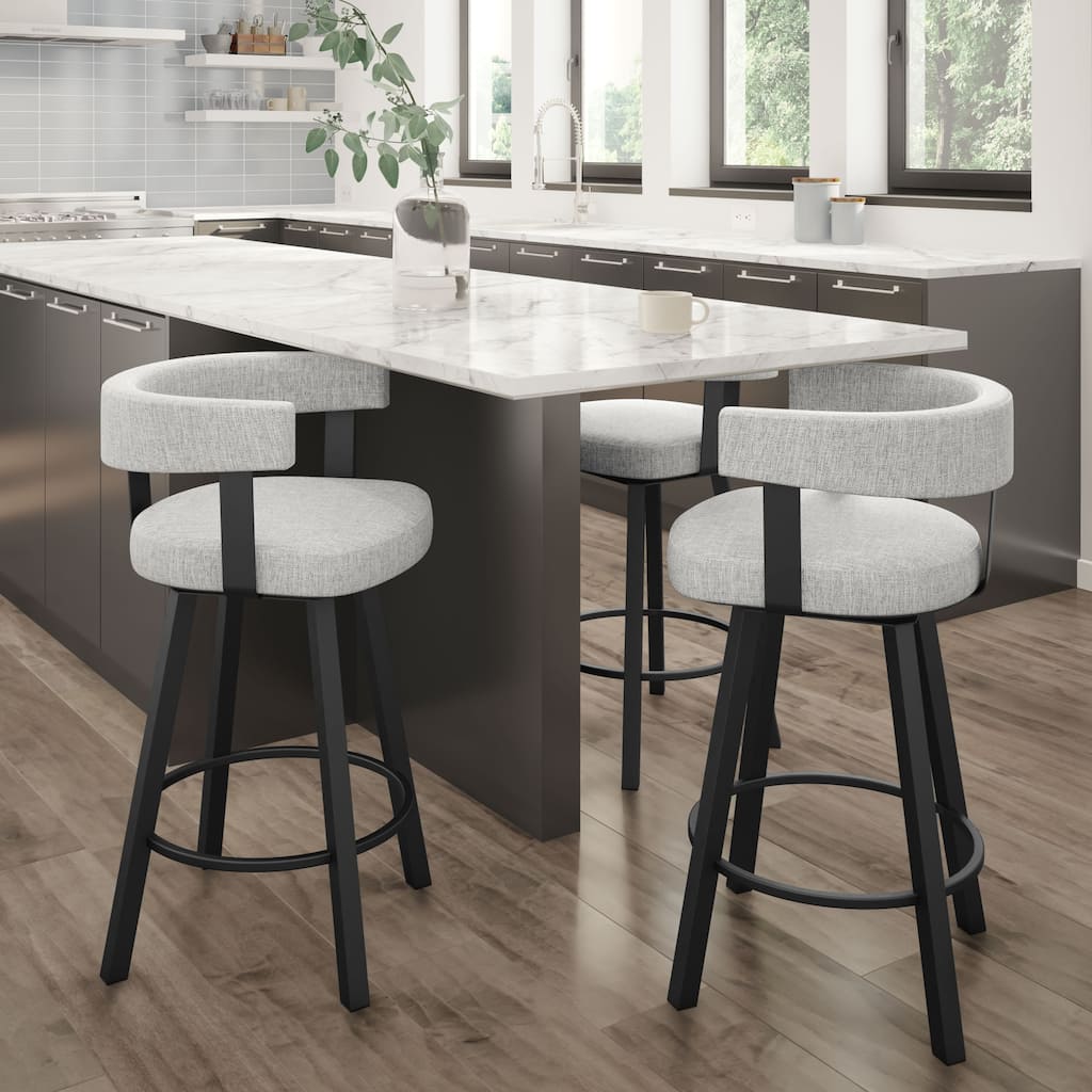 Amisco Parker Swivel Counter and Bar Stool