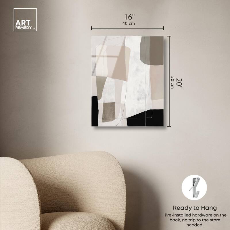 Neutral Forms II Acrylic by Art Remedy, Ready to Hang